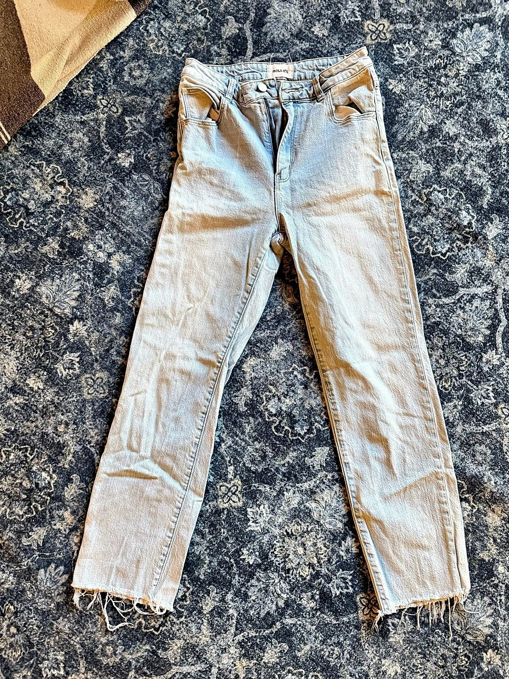 Rolla's Original High Rise Straight Leg Jeans Blue Waist 28